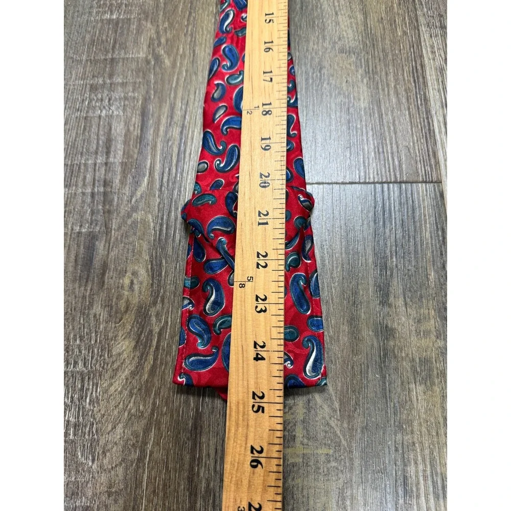 Hey-Ties Red Paisley Ascot Cravat Vintage Style Mens‎ Formal Neckwear BBL Inc
